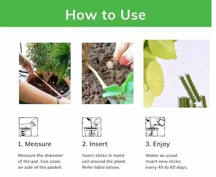 🌱✨ Plant Grow Fertilizer Sticks – Healthy Growth Made Easy 🌿🪴