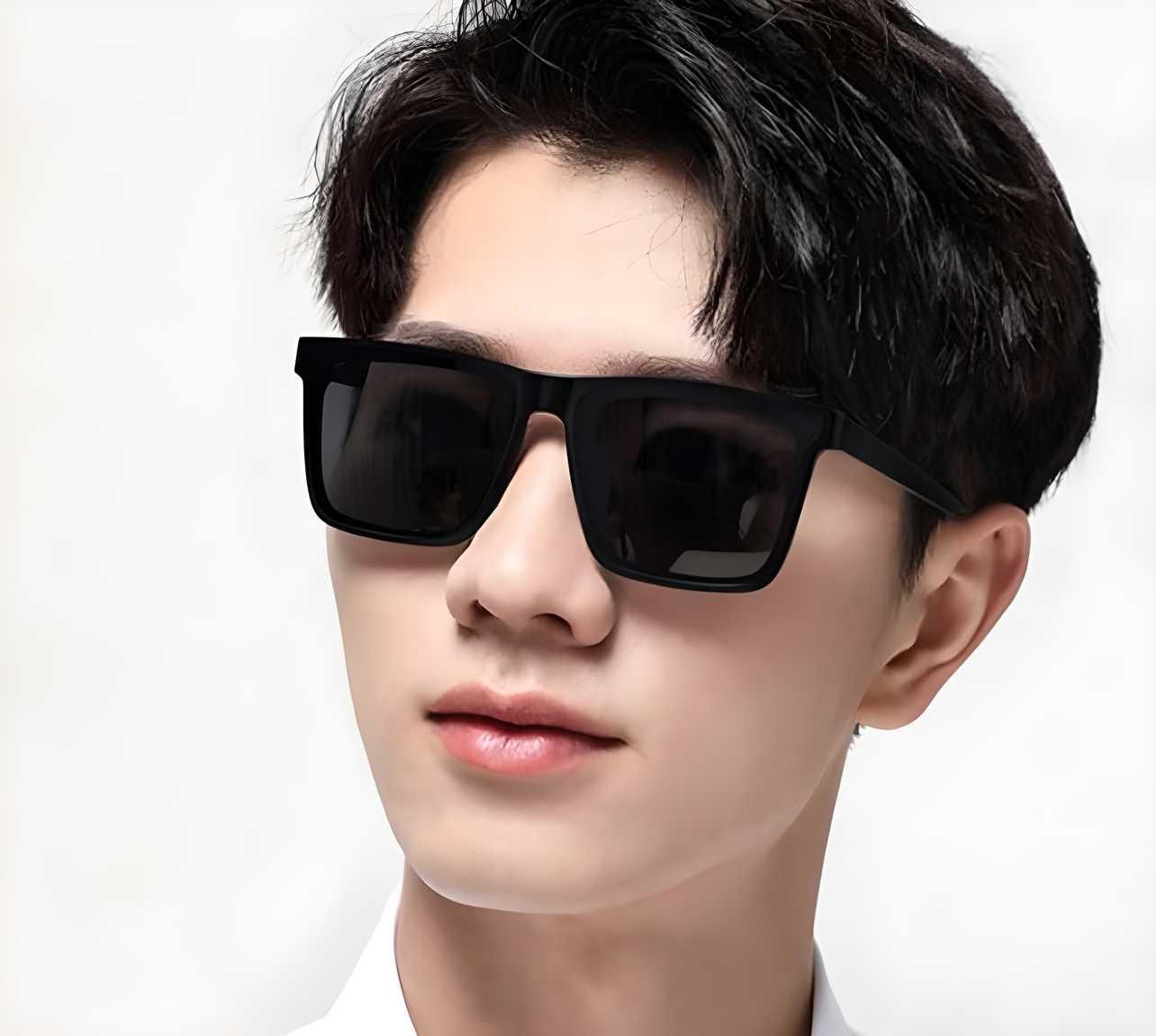 UV Protection Retro Square Sunglasses (Free Size) (For Men & Women, Black) 😎
