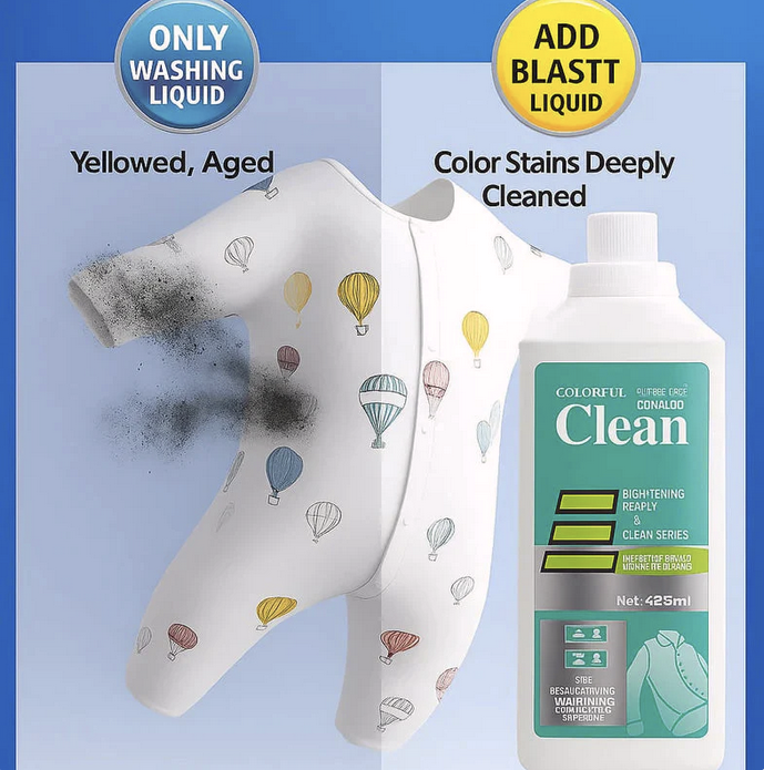 8 in 1 Colour Bleach Laundry Detergent Stain Remover ( BUY 1 GET 1 FREE )