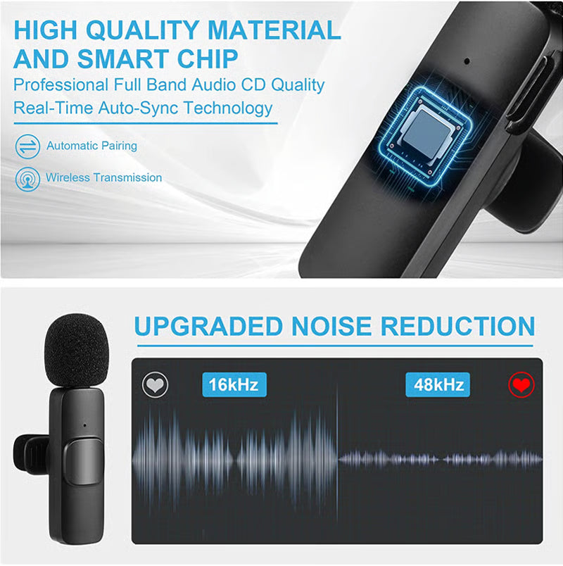 Wireless Microphone with USB & Bluetooth 🔌🎶
