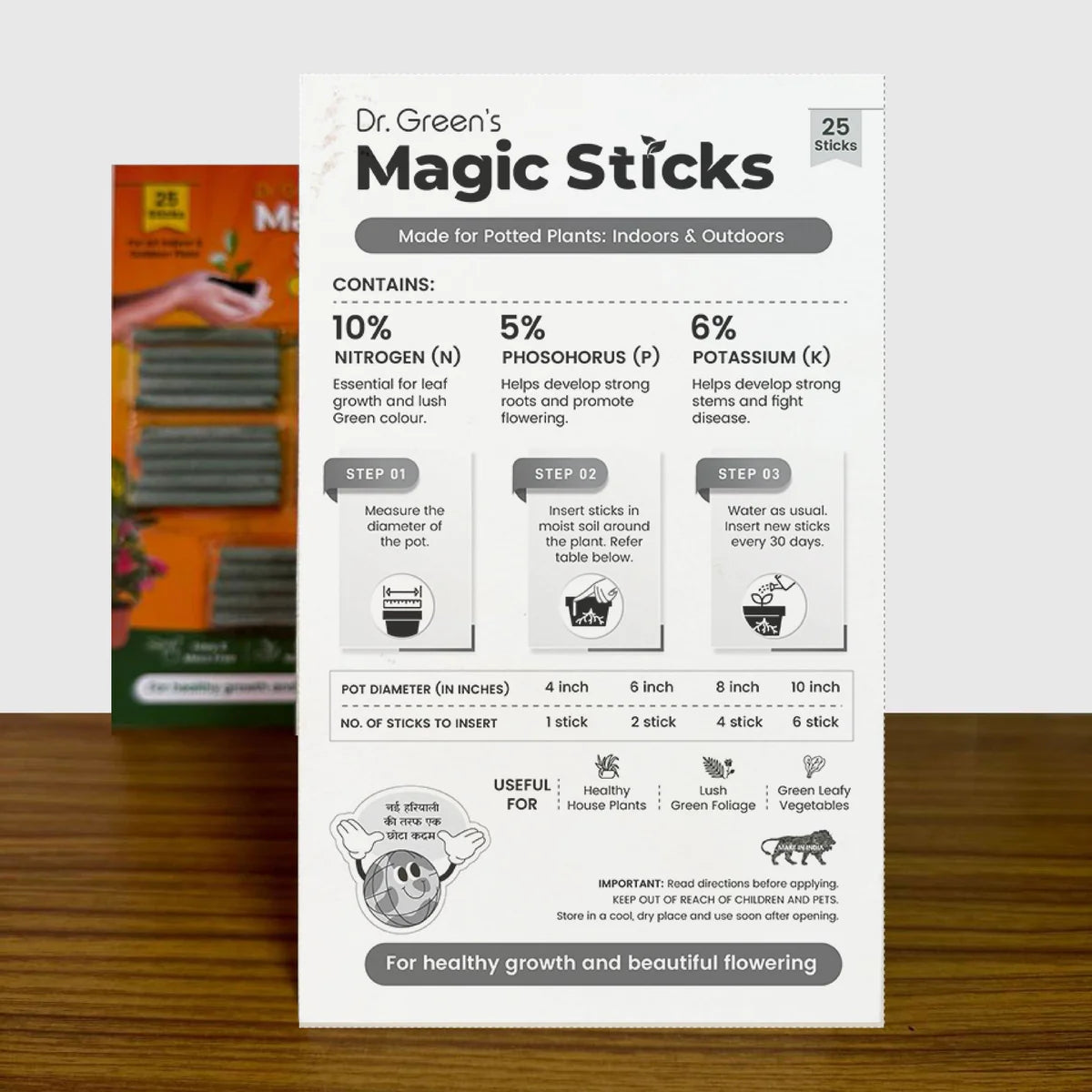 🌱✨ Plant Grow Fertilizer Sticks – Healthy Growth Made Easy 🌿🪴