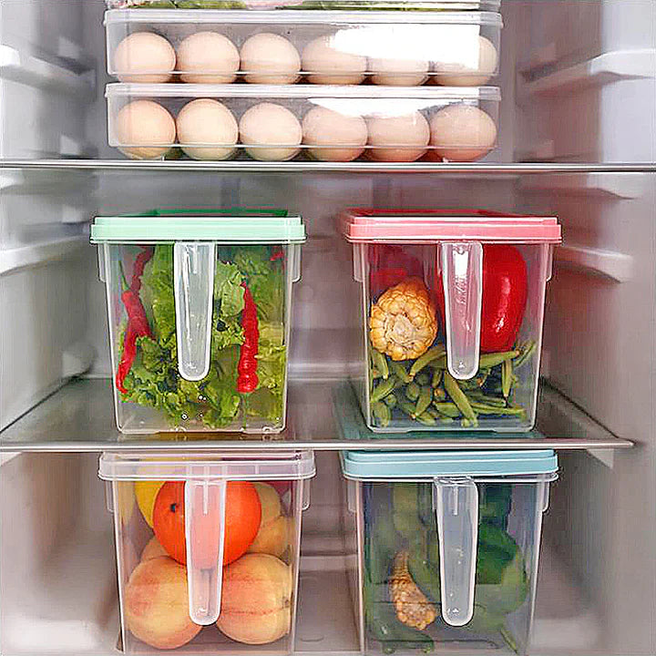Unbreakable Kitchen Storage Boxes for Smart Organizing (Pack of 6)
