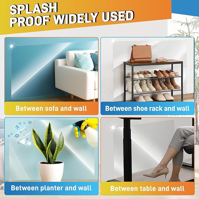 Self- Adhesive Transparent Electrostatic Wall Protection Film (Buy 1 Get 1 Free)💯