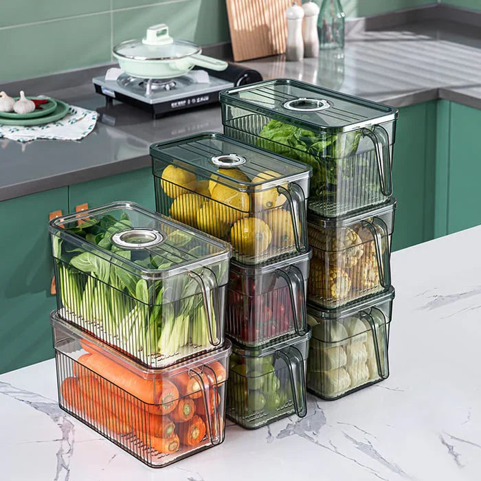 Unbreakable Kitchen Storage Boxes for Smart Organizing (Pack of 6)
