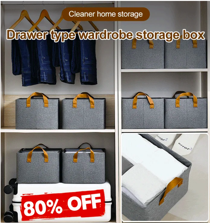 WardrobeBox™ Compact Foldable Organisers | 🔥 COMBO PACK🔥