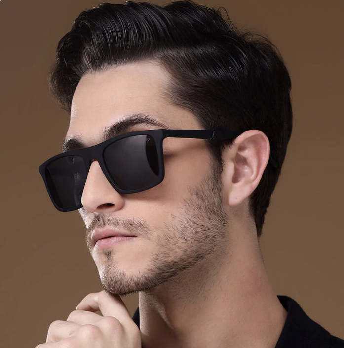 UV Protection Retro Square Sunglasses (Free Size) (For Men & Women, Black) 😎
