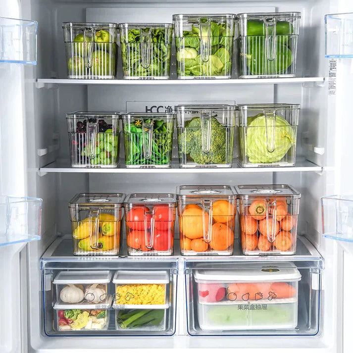Unbreakable Kitchen Storage Boxes for Smart Organizing (Pack of 6)