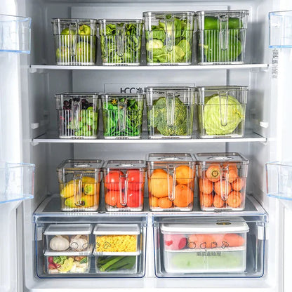 Unbreakable Kitchen Storage Boxes for Smart Organizing (Pack of 6)